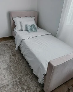 Børneseng Velour TEENIE 90 x 200 cm Pastellrosa