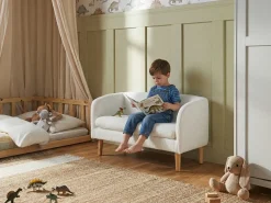 Børnesofa DAGALI Boucle Hvid