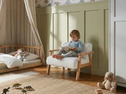 Børnesofa LALMO Boucle Hvid