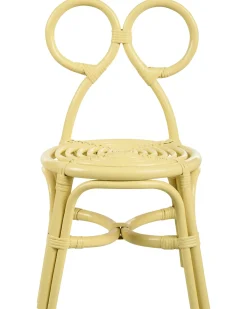 Børnestol MIRTIA Rattan Gul