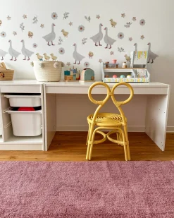 Børnestol MIRTIA Rattan Gul
