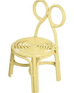 Børnestol MIRTIA Rattan Gul