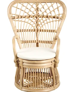 Børnestol TEMENI Rattan Naturlig