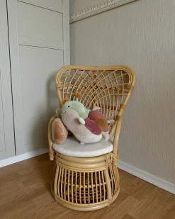 Børnestol TEMENI Rattan Naturlig