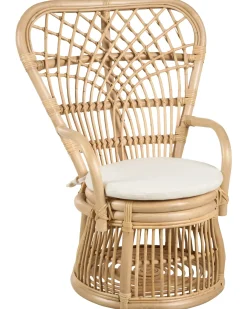 Børnestol TEMENI Rattan Naturlig