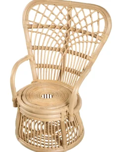 Børnestol TEMENI Rattan Naturlig