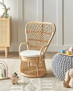 Børnestol TEMENI Rattan Naturlig