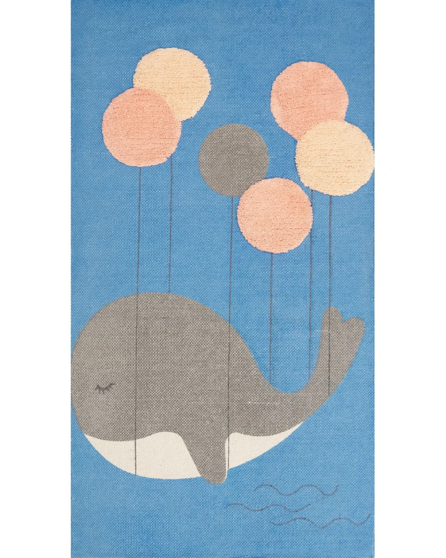 Børnetæppe BALABANG Blå 80 x 150 cm Bomuld