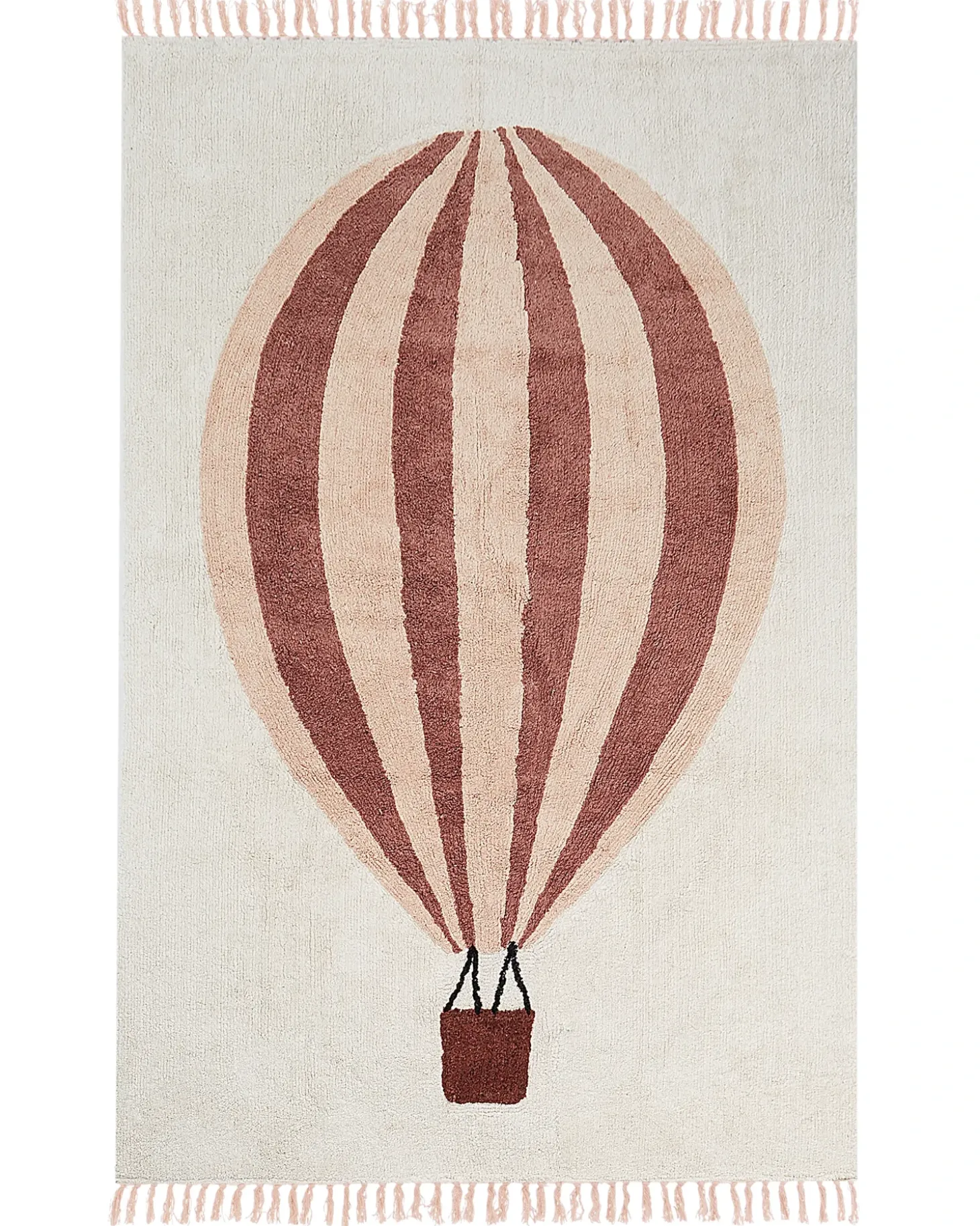 Børnetæppe BAZALETI Lys Beige 140 x 200 cm Bomuld