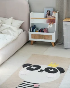 Børnetæppe BUNAN Beige 80 x 150 cm Bomuld