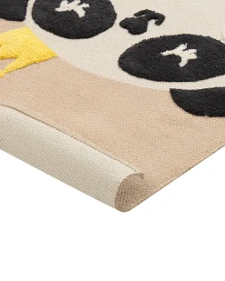 Børnetæppe BUNAN Beige 80 x 150 cm Bomuld