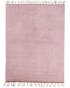 Børnetæppe CAPARLI Lyserød 140 x 200 cm Bomuld