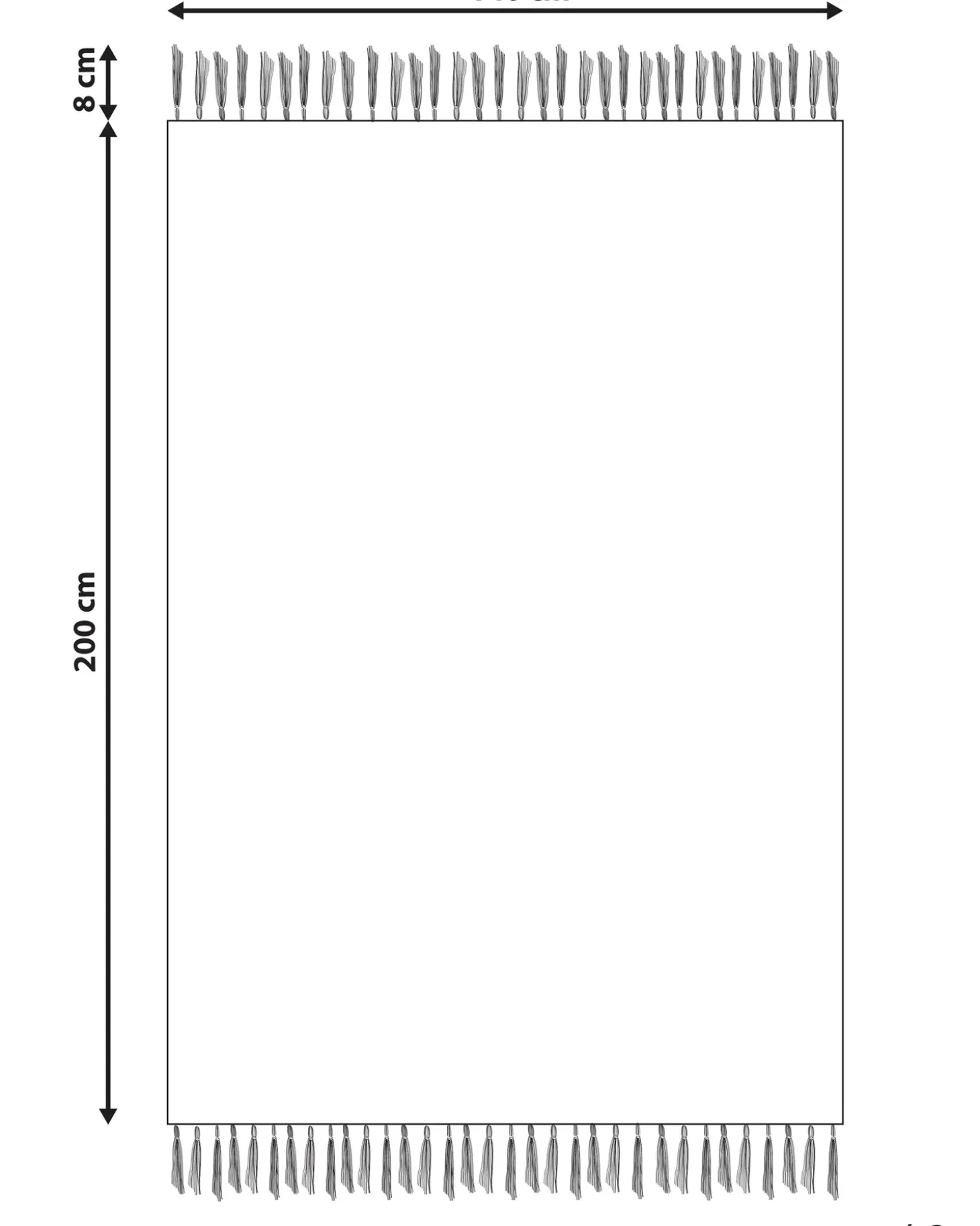 Børnetæppe DARDERE Grå 140 x 200 cm Bomuld