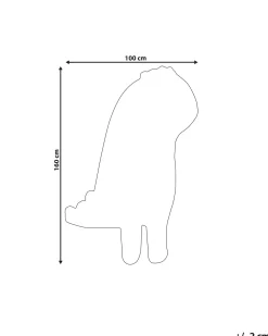 Børnetæppe DINO Grå 100 x 160 cm Uld