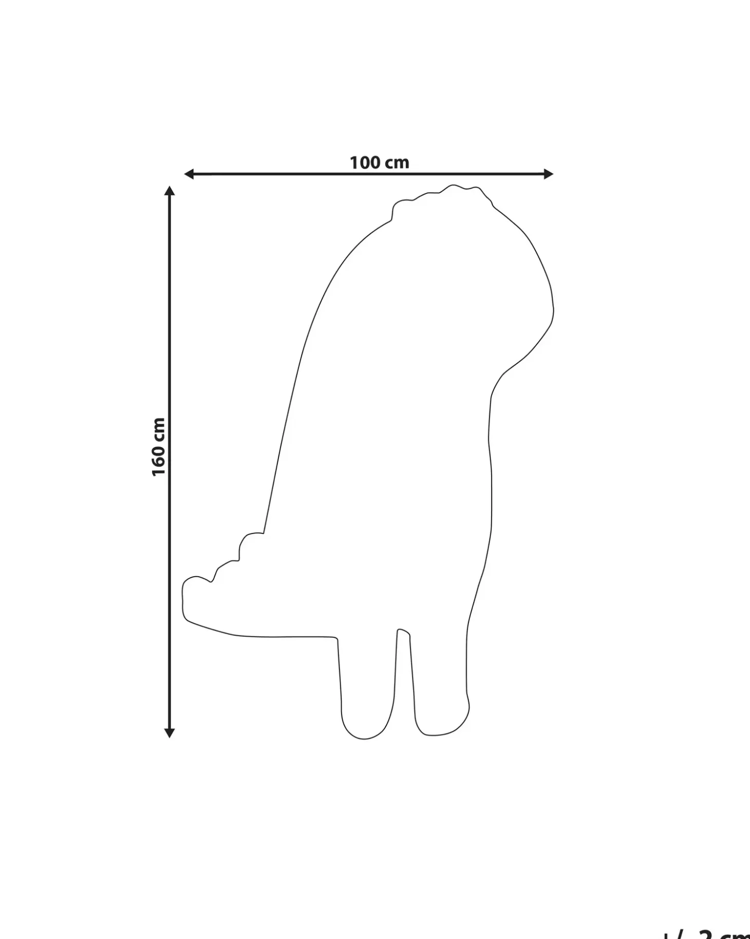 Børnetæppe DINO Grå 100 x 160 cm Uld