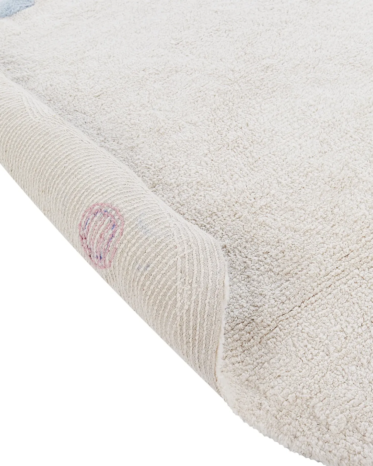 Børnetæppe DUREVI Lys Beige ø 120 cm Bomuld