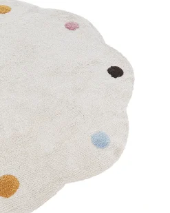 Børnetæppe DUREVI Lys Beige ø 120 cm Bomuld