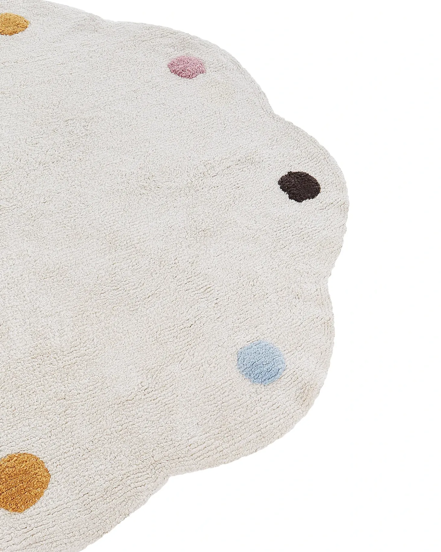 Børnetæppe DUREVI Lys Beige ø 120 cm Bomuld