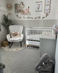 Børnetæppe DUREVI Lys Beige ø 120 cm Bomuld