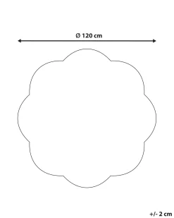 Børnetæppe DUREVI Lys Beige ø 120 cm Bomuld