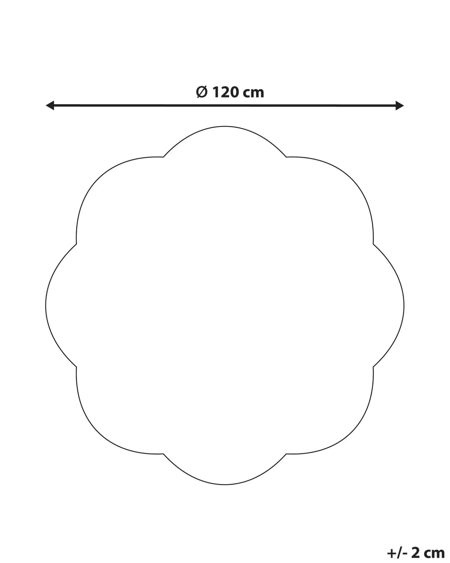 Børnetæppe DUREVI Lys Beige ø 120 cm Bomuld