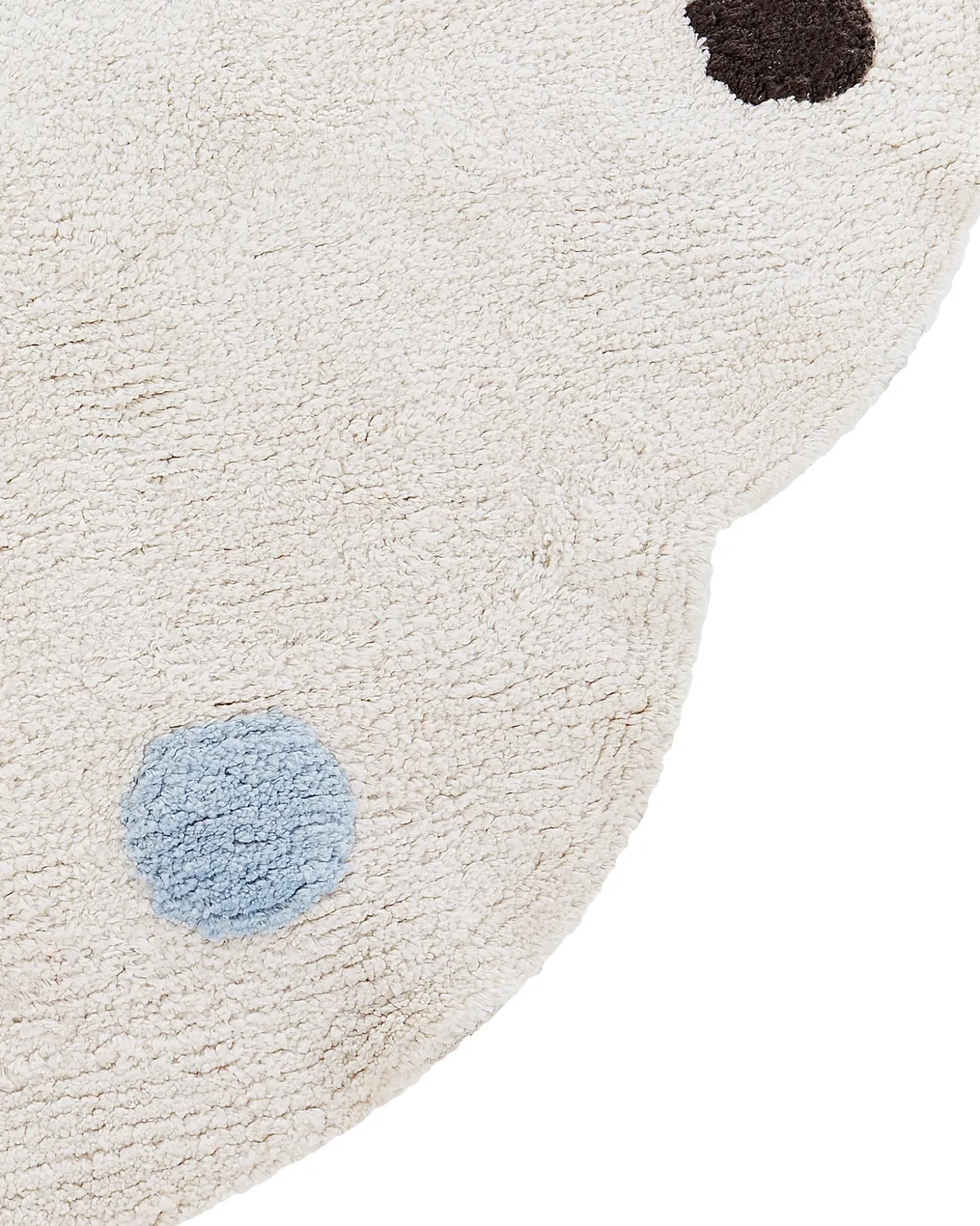 Børnetæppe DUREVI Lys Beige ø 120 cm Bomuld