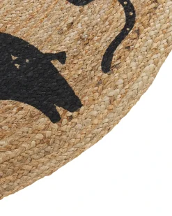 Børnetæppe EARTH Beige ø 120 cm Jute