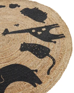 Børnetæppe EARTH Beige ø 120 cm Jute