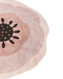 Børnetæppe KHARAT Pastellrosa ø 140 cm Bomuld