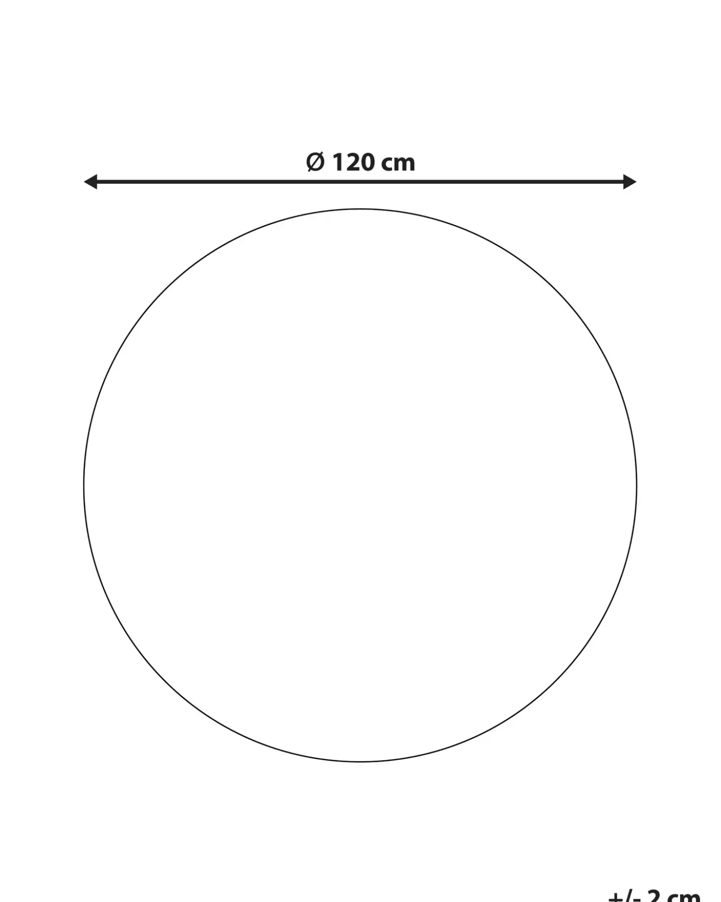 Børnetæppe KOSALAR Beige ø 120 cm Jute