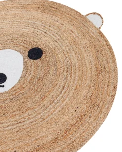 Børnetæppe KOSALAR Beige ø 120 cm Jute