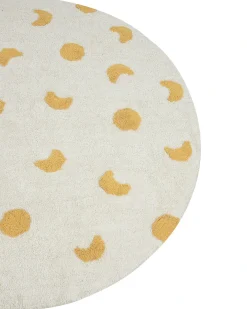 Børnetæppe LOTI Beige ø 140 cm Bomuld