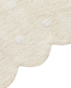 Børnetæppe SAREKI Beige 140 x 200 cm Bomuld
