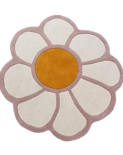 Børnetæppe THUMBELINA Cremehvid ø 120 cm Uld