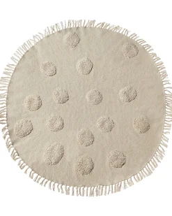Børnetæppe WAHAR Beige ø 140 cm Bomuld