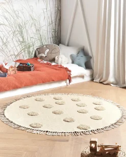 Børnetæppe WAHAR Beige ø 140 cm Bomuld