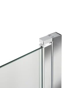 Brusebad skærm LAPAN 140 x 80 cm Sølv