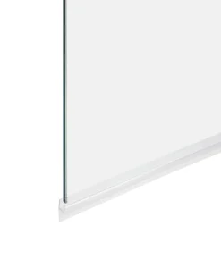 Brusebad skærm LAPAN 140 x 80 cm Sølv