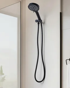 Brusehoved og slangesæt MAPIRI 6-function Sort