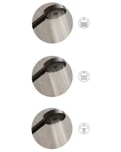Brusehoved og slangesæt UYUCA 4-function Sort