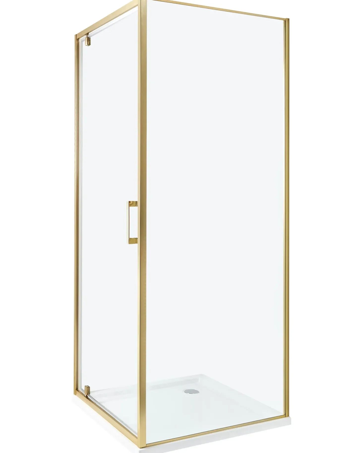 Brusekabine DARLI 70 x 70 x 185 cm Guld