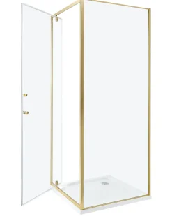 Brusekabine DARLI 70 x 70 x 185 cm Guld