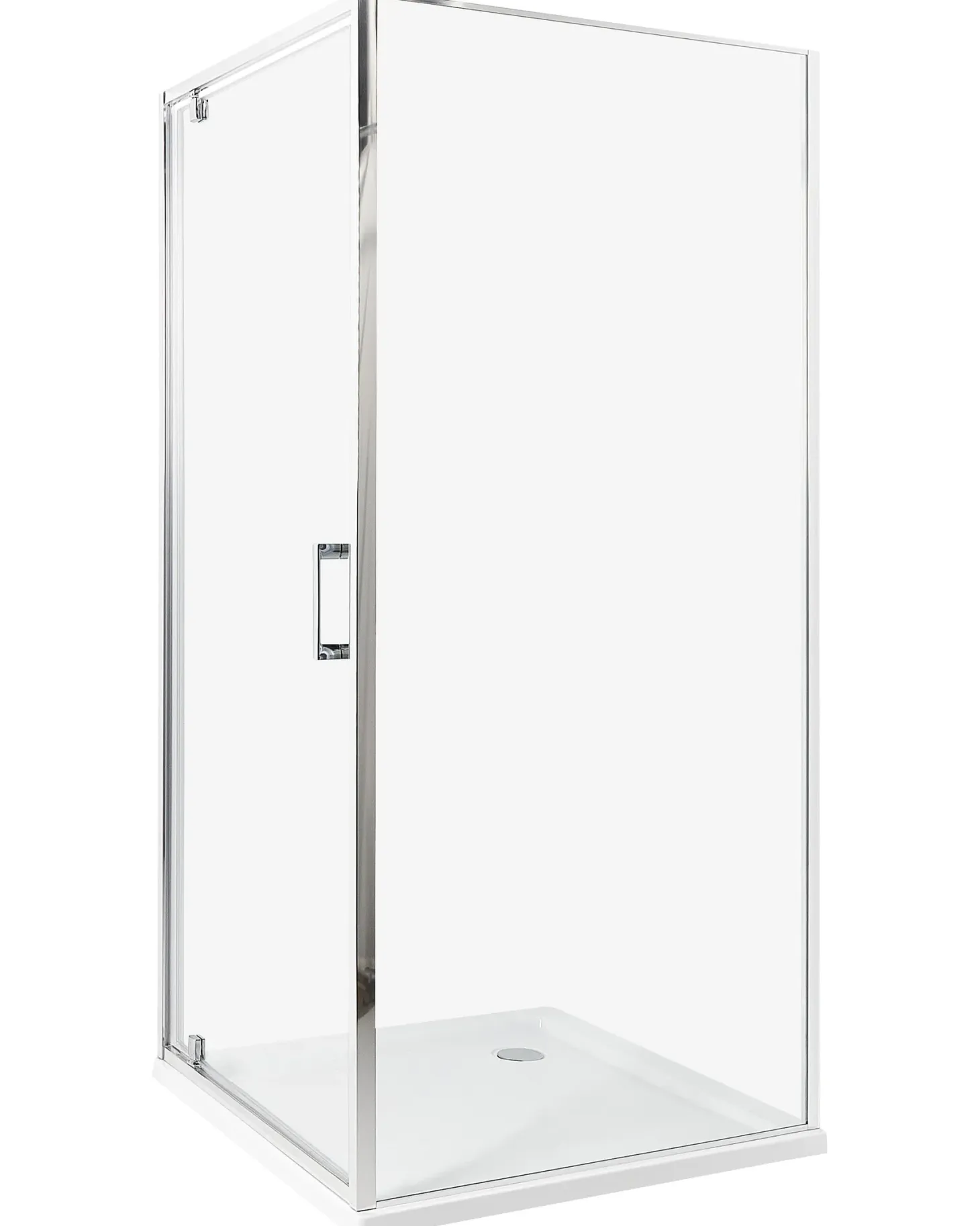 Brusekabine DARLI 90 x 90 x 185 cm Sølv