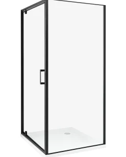 Brusekabine DARLI 90 x 90 x 185 cm Sort
