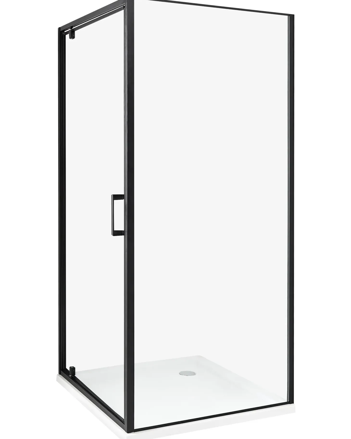 Brusekabine DARLI 90 x 90 x 185 cm Sort