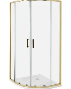 Brusekabine JUKATAN 90 x 90 x 185 cm Guld