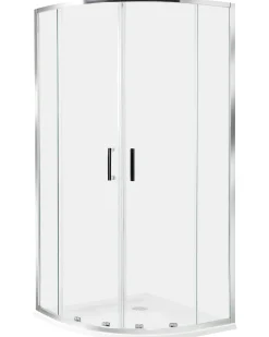 Brusekabine JUKATAN 90 x 90 x 185 cm Sølv