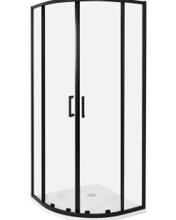 Brusekabine JUKATAN 80 x 80 x 185 cm Sort