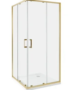 Brusekabine TELA 90 x 90 x 185 cm Guld