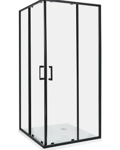 Brusekabine TELA 90 x 90 x 185 cm Sort